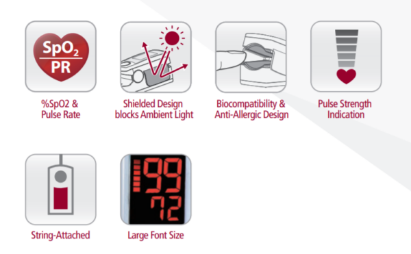 Rossmax Fingertip Pulse Oximeter - Image 2